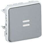 Interrupteur ou va - et - vient t�moin c�blage existant plexo composable ip55 10ax 250v gris (069514) ...