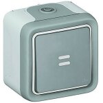 Interrupteur ou va - et - vient témoin plexo complet ip55 saillie 10ax 250v gris (069712) Interrupteur ou va - et - vient témoin plexo complet ip55 saillie 10ax 250v gris (069712)