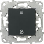 Interrupteur va et vient vmc 10a anthracite - unica - schneider