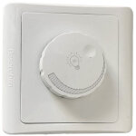 Interrupteur variateur mural � bouton rotatif pour panneau de commande de lumi�re 86 x 86 mm, contr�leur ...