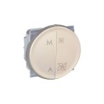 Interrupteur vmc 2 vitesse + marche / arrt - comete couleur titane