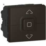 Interrupteur de volets roulants 500w maximum mosaic 2 modules noir mat legrand 079126l