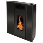 Po�le � granules tessa 10 etanche concentrique - noir