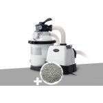 Intex - groupe de filtration  sable sx1500 4 m / h + 10 kg de zolite