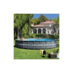 Piscine intex 26340 avec ultra frame xtr cm 732x132h filtre a' sable pompe e'chelle feuille de couverture ...