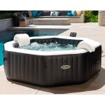 Intex - spa gonflable purespa carbone octogonal jets et bulles 4 places