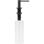 Invena - distributeur de savon liquide, noir, pour montage sur comptoir