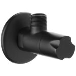 Invena - robinet d'arrt coud noir 1 / 2'x3 / 8', ttes en cramique