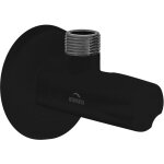 Invena - robinet d'arrt coud noir 1 / 2'x3 / 8', ttes en cramique