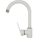 Invena - robinet cuisine mitigeur blanc monocommande dokos