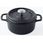 Invicta - cocotte ronde invicta 20 cm noire