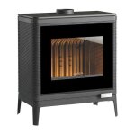 Invicta - poele a bois kazan grand angle - 9 kw - bches 58 cm