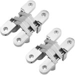 Invisible charni�res, cach� charni�re pour meuble mat�riel porte pliante, 95mm, 2 pi�ces, charge : 30 ...