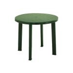 Ipae progarden - table verte 'ronde' en polypropylène Ipae progarden - table verte 'ronde' en polypropylène