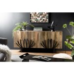 Macabane - indra - buffet bois manguier 177x45cm 4 portes 2 étagères déco branches pieds métal bangalore ... Macabane - indra - buffet bois manguier 177x45cm 4 portes 2 étagères déco branches pieds métal bangalore ...