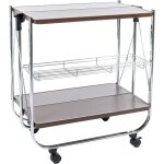 Iris ohyama, desserte, chariot, plateau de service, cuisine, restaurant, h�tel, 2 �tag�res, panier en ...