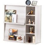 Iris ohyama, meuble, �tag�re, biblioth�que de rangement, avec 2 portes, fr - f2 - ch�ne blanc, l33. 8 ...