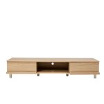 Iris ohyama, meuble tv, meuble tele, banc tv, support t�l�vision pour ecran jusqu'� 65 pouces, 4 etag�res, ...