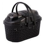 Iris ohyama, panier transport / caisse 2 poign�es & bandouli�re ventilation optimale pour chat, chien, ...