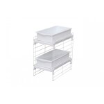 Iris ohyama, tour de rangement, organisateur plastique, 4 tiroirs de 15 l - dc - 304, blanc, l40 x p29 ...