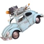 Iron model vintage car desktop decoration iron beetle ornament for home and