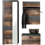 Ebuy24 - irwin meubles d'entrée et vestiaire b, finition matera, gris, style vieux bois. Ebuy24 - irwin meubles d'entrée et vestiaire b, finition matera, gris, style vieux bois.