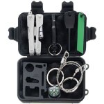 Iso trade - safe kit de survie 6 en 1 avec outil multifonctions et carte de survie 11 en 1