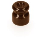 Isolateur en porcelaine pour c�ble toronn� edm brown