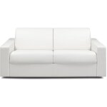 Italian spirit - canap� convertible express midnight 140cm matelas 16cm polyur�thane blanc
