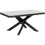 Itamoby - table extensible 90x160 / 420 cm volantis evolution frêne blanc structure anthracite Itamoby - table extensible 90x160 / 420 cm volantis evolution frêne blanc structure anthracite