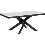 Itamoby - table extensible 90x180 / 440 cm volantis evolution frêne blanc structure anthracite Itamoby - table extensible 90x180 / 440 cm volantis evolution frêne blanc structure anthracite