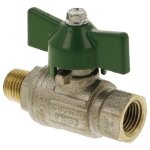 Itap spa - robinet  bille pour eau potable 1 / 4'' ff / fm avec poigne papillon