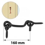 Itar - afbat crochet contrevent acier pr�peint, h. 35 x l. 160 x p. 20 mm
