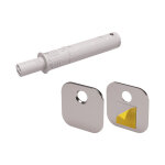 Itar - loqueteau pousse l�che � encastrer magn�tique - d�cor : gris - longueur : 50 mm - sortie piston ...