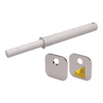Itar - loqueteau pousse l�che � encastrer magn�tique - d�cor : gris - longueur : 70 mm - sortie piston ...