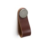 Itar - pendant en cuir texi - d�cor : marron