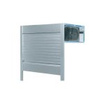 Systme rideau coulissant pour meuble haut de cuisine - kit aluminium avec cassette - dcor : alu satin ...