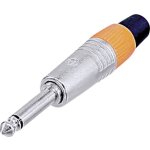 Jack 6. 35 mm m�le, droit neutrik np2cvernickelt nombre de p�les: 2 mono argent 1 pc(s)