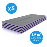 Jackon insulation - jackon plano 1300x600x4 mm pack de 5 panneaux � carreler isolants pour tout type ...