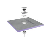 Jackon insulation - jackon receveur de douche  carreler aqua centr 900x900x40mm siphon vertical offert ...