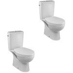 Jacob delafon lot de 2 wc  poser sans bride patio + abattant