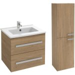 Meuble vasque 60 cm jacob delafon ola up + colonne de salle de bain chne