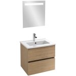 Meuble vasque 60 cm jacob delafon tolbiac chêne + miroir led Meuble vasque 60 cm jacob delafon tolbiac chêne + miroir led