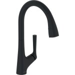 Jacob delafon - mitigeur cuisine forte bec haut douchette extractible noir mat