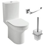 Jacob delafon - pack wc au sol blanc sans bride elite avec abattant extraplat fermeture douce avec porte ...