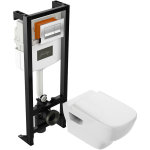 Pack wc suspendu sans bride jacob delafon struktura + abattant + plaque + bâti support Pack wc suspendu sans bride jacob delafon struktura + abattant + plaque + bâti support