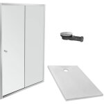 Jacob delafon - receveur douche ipso 120 x 80 + paroi coulissante niche + bonde