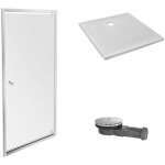 Jacob delafon - receveur douche ipso 80 x 80 + paroi porte pivotante + bonde Jacob delafon - receveur douche ipso 80 x 80 + paroi porte pivotante + bonde