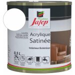 Peinture acrylique satin�e blanc pro 0, 5 l ? haute r�sistance ? lessivable ? pour int�rieur et ext�rieur ...