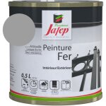 Peinture fer antirouille gris souris jafep 0, 5 l Peinture fer antirouille gris souris jafep 0, 5 l